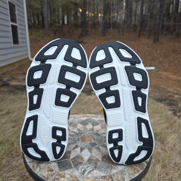 Hoka Bondi 9 1162014 Black/White Running Shoes Women Sz 9.5 D Wide Worn 1x Box - Picture 8 of 11